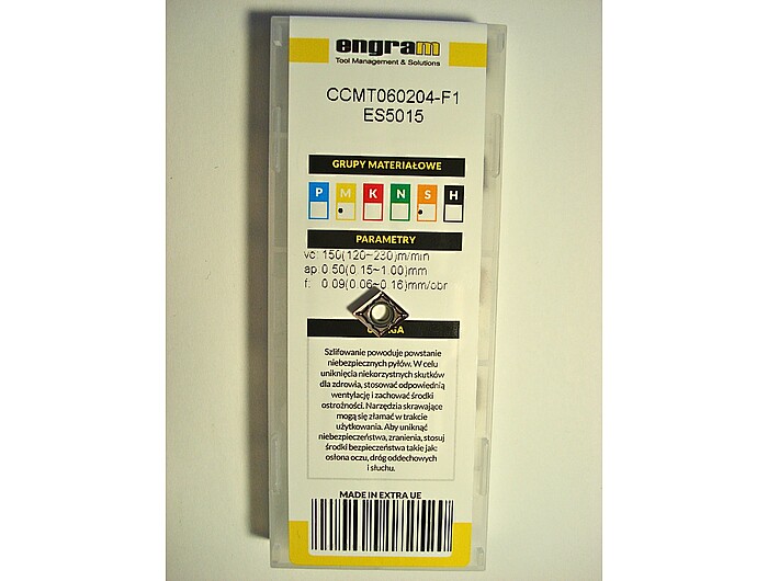 Пластина CCMT060204-F1 ES5015