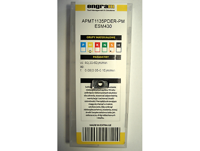 Пластина APMT1135PDER-PM ESM430