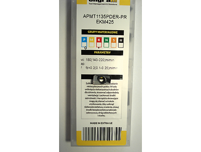 Пластина APMT1135PDER-PR EKM425