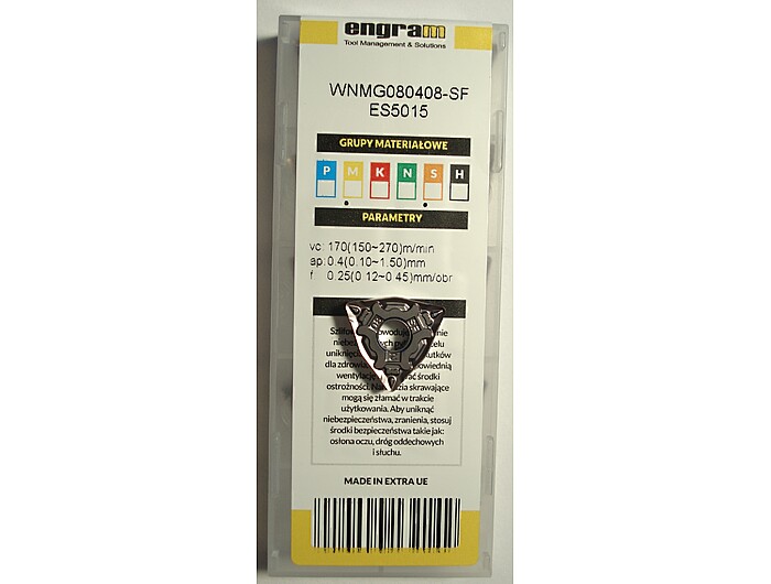 Пластина WNMG080408-SF ES5015
