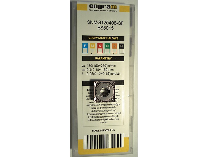 Пластина SNMG120408-SF ES5015