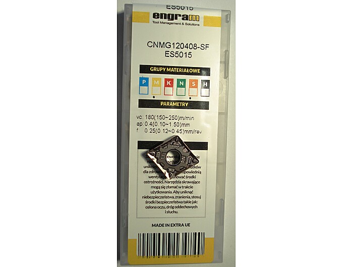 Пластина CNMG120408-SF ES5015