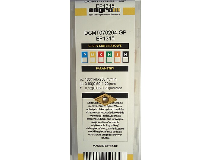 Пластина DCMT070204-GP EP1315