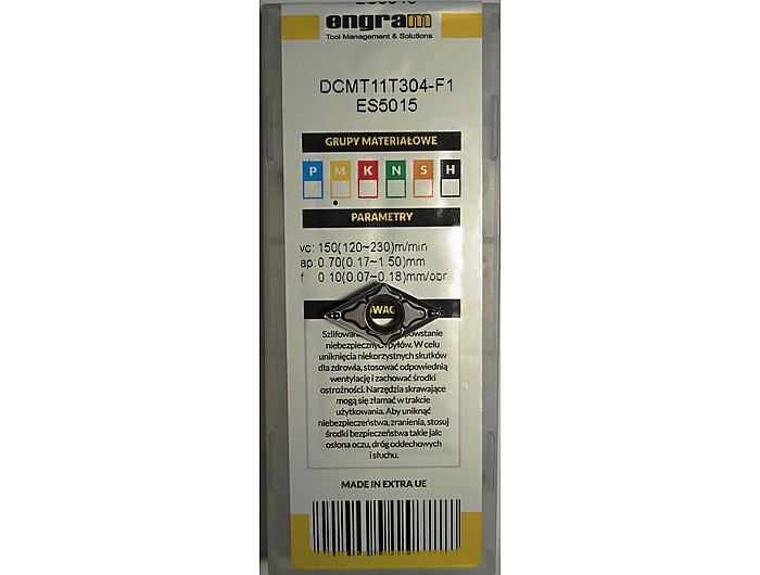 Пластина DCMT11T304-F1 ES5015