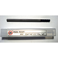 Фреза кінцева D4*16*4D*75L*4F TiALN 65HRC