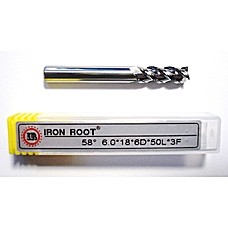 Фреза по алюмінію D6.0*18*6D*50L*3F