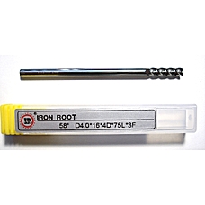 Фреза по алюмінію D4.0*16*4D*75L*3F HRC58