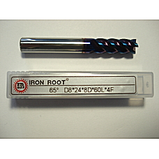 Фреза кінцева D8*24*8D*60L*4F TiALN 65HRC