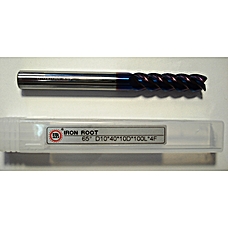 Фреза кінцева D10*40*10D*100L*4F TiALN 65HRC