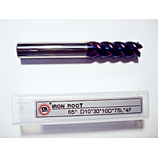 Фреза кінцева D10*30*10D*75L*4F TiALN 65HRC