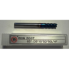 Фреза кінцева D5*15*5D*50L*4F TiALN 65HRC