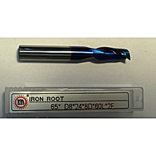 Фреза кінцева D8*24*8D*60L*2F TiALN 65HRC