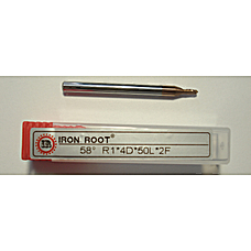 Фреза радиусная R1*4D*50L*2F