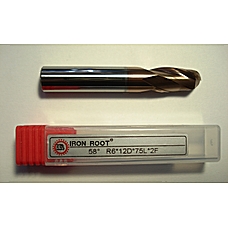 Фреза радиусная R6*12D*75L*2F