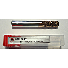 Фреза концевая D10R2*10D*75L*4F