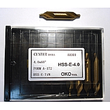 Сверло центровочное D4 HSSE TIN
