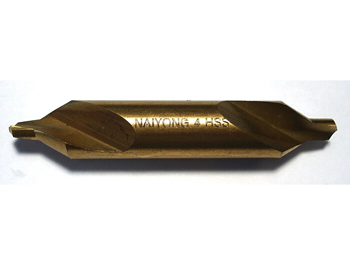 Сверло центровочное D4 HSSE TIN