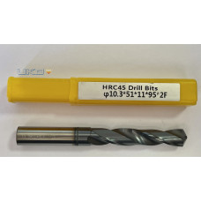 Сверло т/с 10.3x51x95x11x2F HRC45 3xD TD3D45103