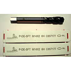 Метчик спиральный SFT M14*2 C857177 DIN376 Одно кольцо черное
