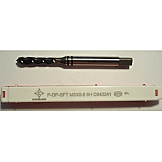 Метчик спиральный SFT M5*0.8 C843241 DIN371 Двойное черное кольцо