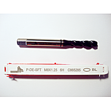 Метчик спиральный SFT M8*1.25 C865285 DIN371 Одно кольцо черное