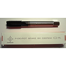 Метчик прямой SPT M14*2 C837230 DIN376 Одно кольцо черное