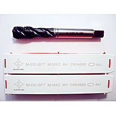 Метчик спиральный SFT M16*2 C854860 DIN376 Одно кольцо голубое