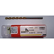 Сверло 3.1 C29668 HSSЕ DIN338