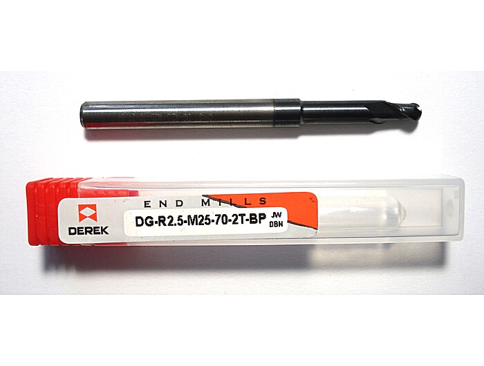 Фреза радіусна DG-R2.5-M25-70-2T-BP