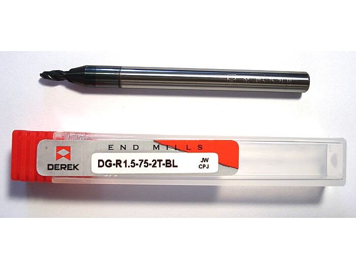 Фреза радіусна DG-R1.5-75-2T-BL