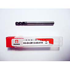 Фреза концевая DG-D4.0R1.0-50-4T-R