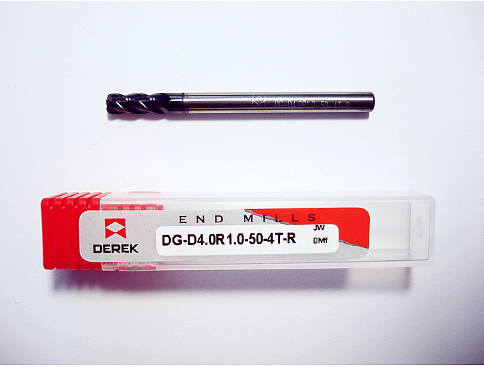 Фреза концевая DG-D4.0R1.0-50-4T-R