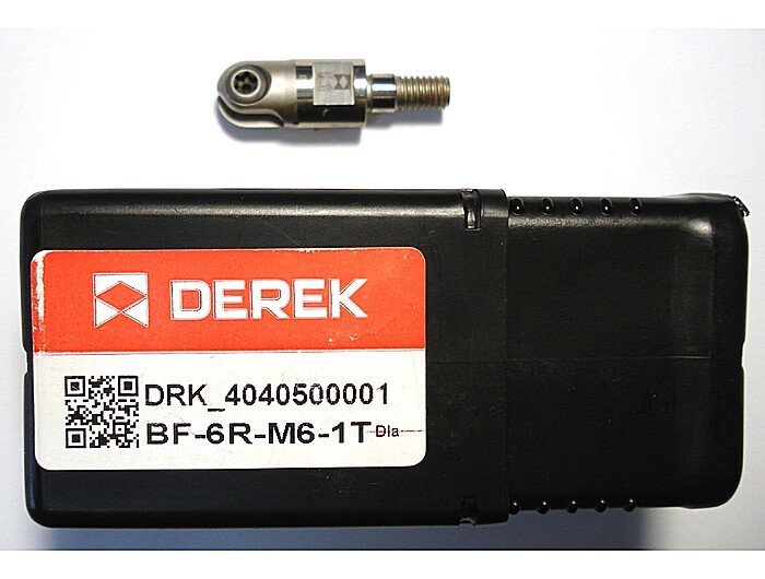 Фреза кінцева з різьбовим хвостовиком BF-6R-M6-1T