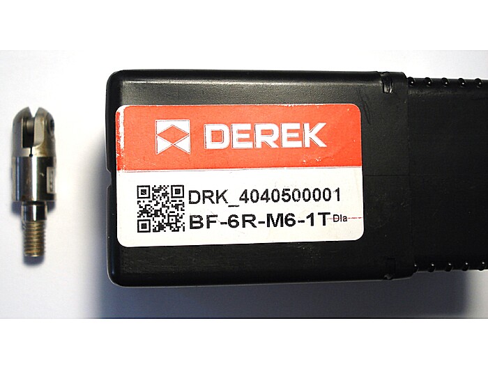 Фреза кінцева з різьбовим хвостовиком BF-6R-M6-1T