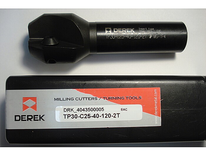 Фреза корпусная концевая фасочная TP30-C25-40-120-2T