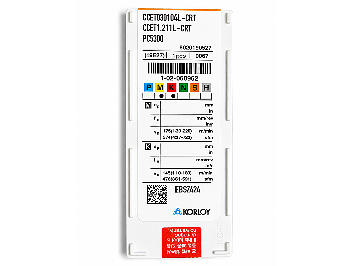Пластина CCET030104L-CRT PC5300