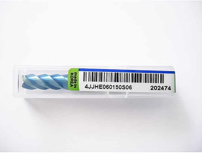 Фреза кінцева 4JJHE060150S06 6*15*55L*S6*4F*JJ 45° 65HRC TISIN-S