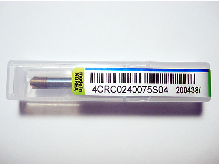 Фреза для скругления углов 4CRC0240075S04 (2.4xR0.75x50LxS4x4F)