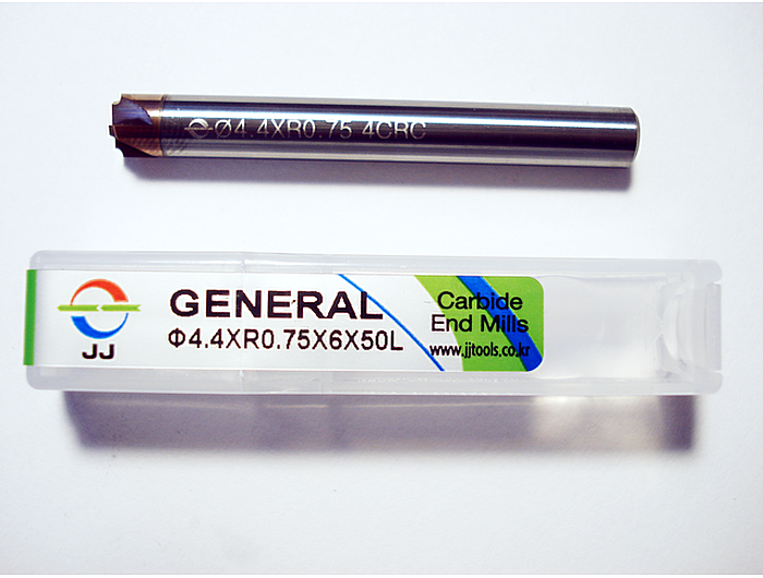 Фреза для скругления углов 4CRC0440075S06 (4.4xR0.75x50LxS6x4F)