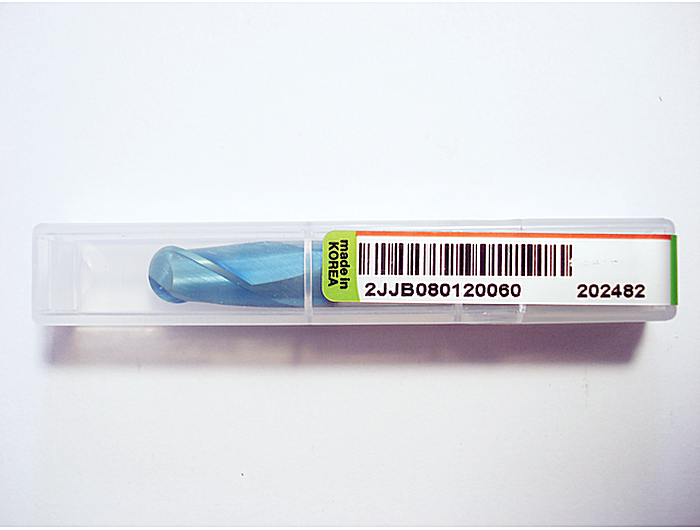 Фреза радіусна 2JJB080120060 4R*8*12*60L*S8*2F*JJ TISIN 70HRC