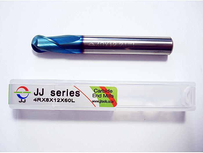 Фреза радіусна 2JJB080120060 4R*8*12*60L*S8*2F*JJ TISIN 70HRC