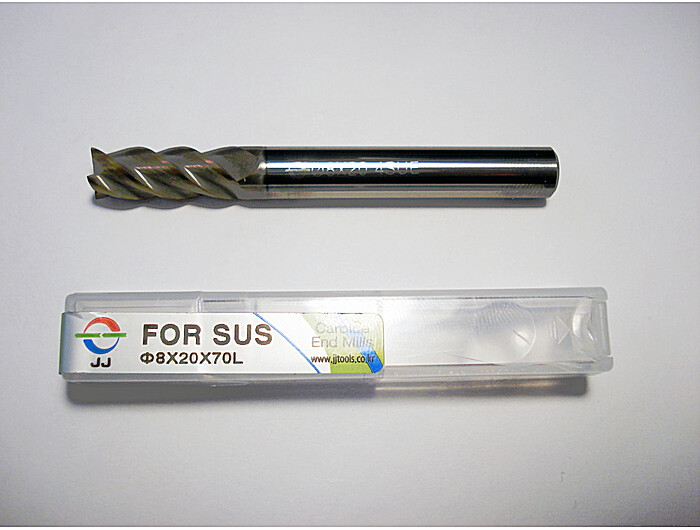 Фреза по нержавейке 4SUE080200S08 8*20*70L*S8*4F*J-CRO