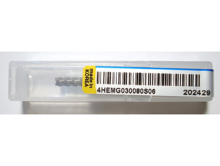 Фреза концевая 4HEMG030080S06 3*8*45L*S6*4F*J-CRO 45° 52HRC