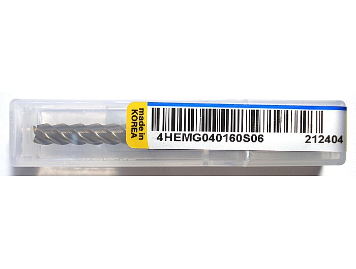 Фреза кінцева 4HEMG040160S06 4*16*55L*S6*4F*J-CRO 45° 52HRC