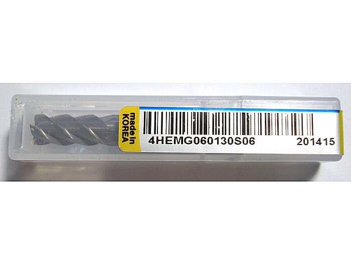 Фреза концевая 4HEMG060130S06 6*13*50L*S6*4F*J-CRO 45° 52HRC