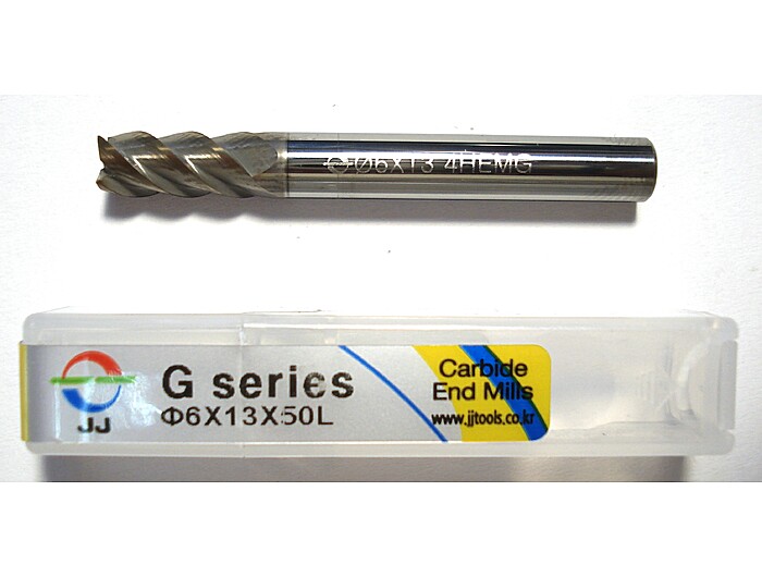 Фреза концевая 4HEMG060130S06 6*13*50L*S6*4F*J-CRO 45° 52HRC