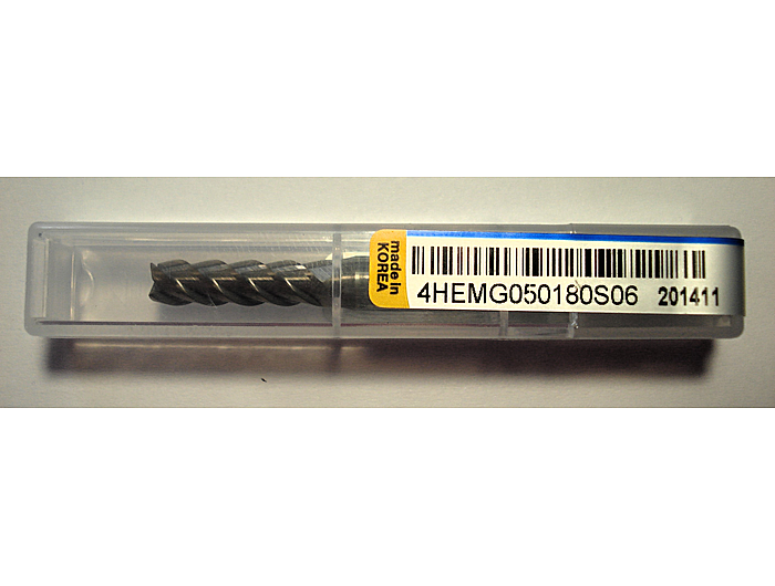 Фреза кінцева 4HEMG050180S06 5*18*60L*S6*4F*J-CRO 45° 52HRC