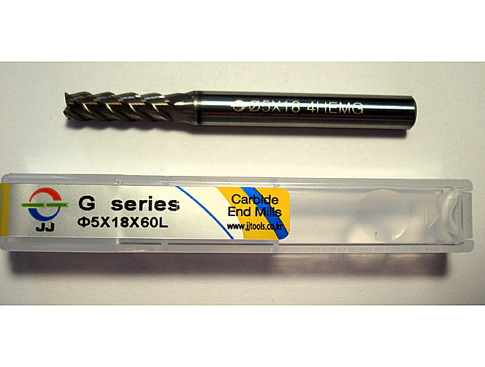 Фреза кінцева 4HEMG050180S06 5*18*60L*S6*4F*J-CRO 45° 52HRC