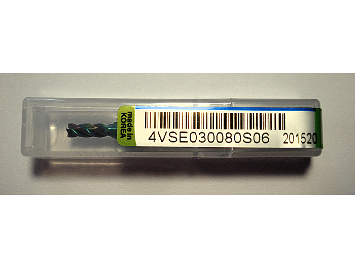 Фреза кінцева 4VSE030080S06 3*8*50*S6*4F 35°/38° 42HRC