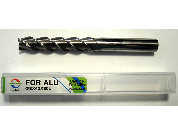 Фреза по алюмінію 3ALE080400080 8*40*80L*S8*3F